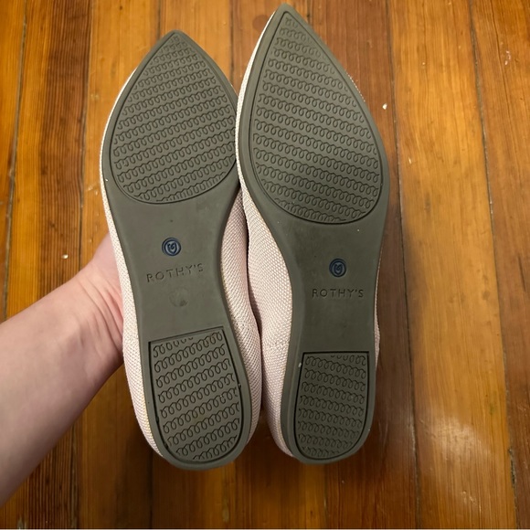Rothy’s petal pink points 6.5 6 grey sole original flats - Picture 5 of 5
